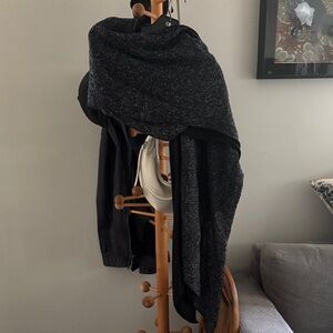 Dark Gray Tweed Coat